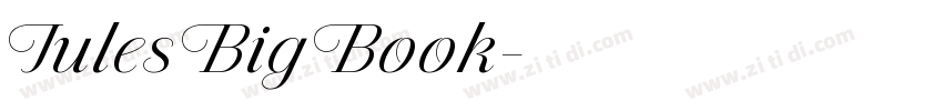Jules Big Book字体转换